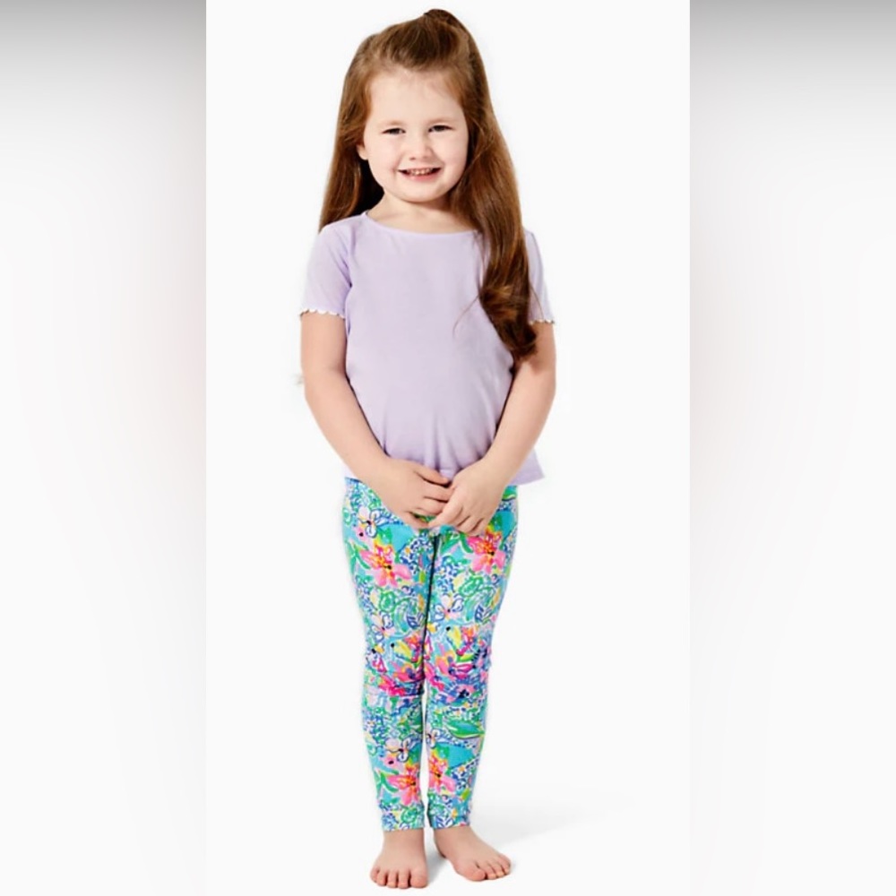 Lilly Pulitzer Girls Jessica Top in Lilac Size Small (4-5)